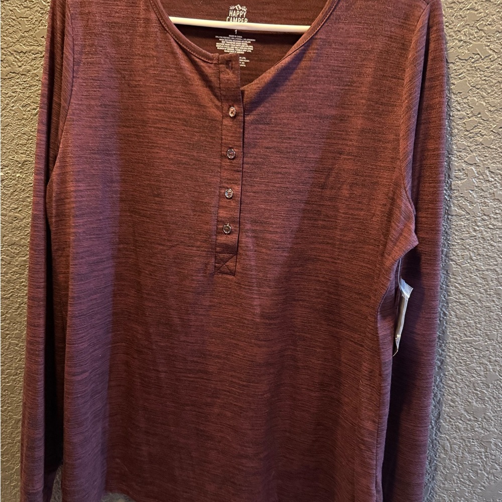 Torrid Maroon Henley Top